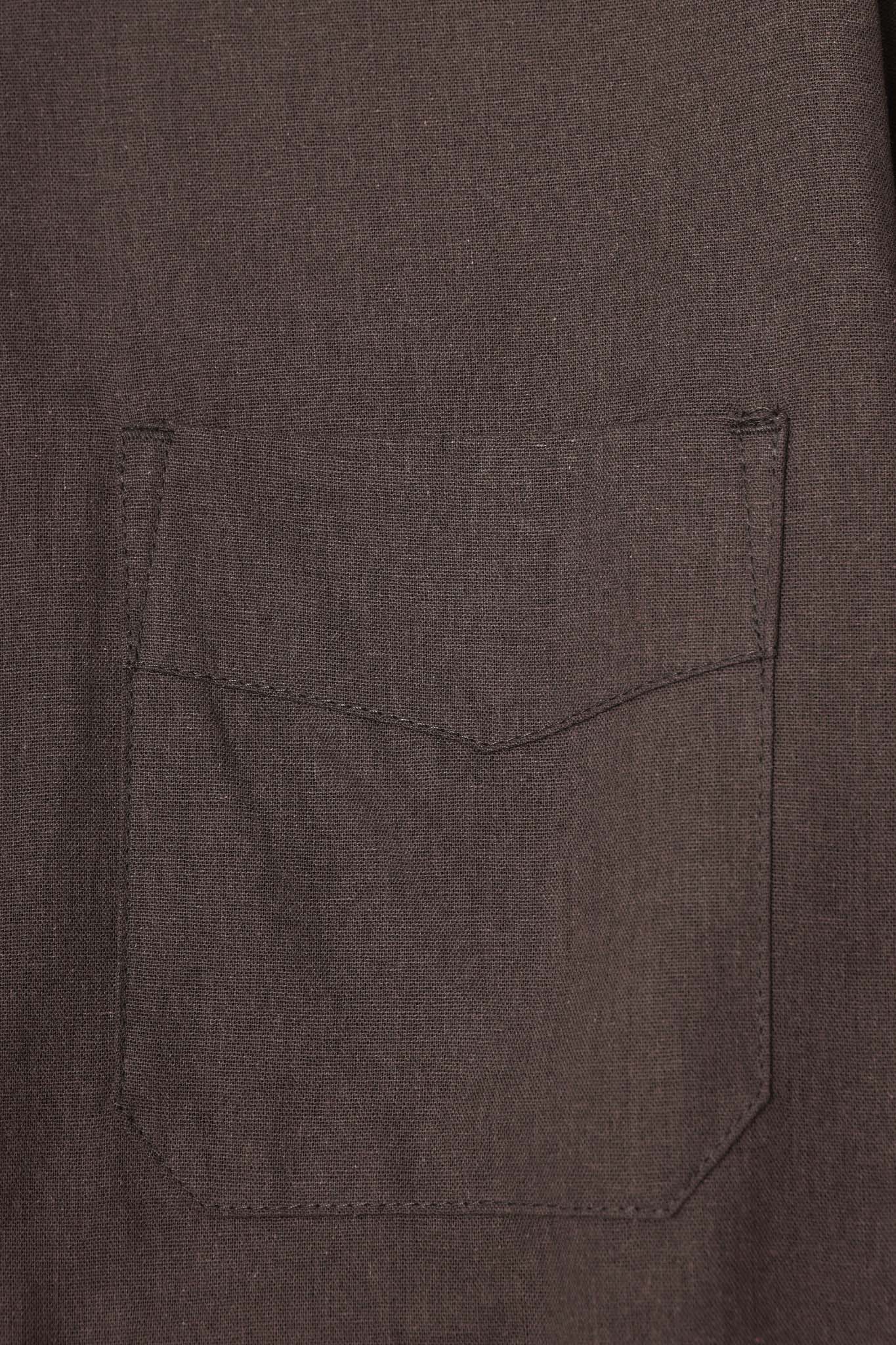 4 POCKET CUBAN SHIRT IN CHARCOAL GREY