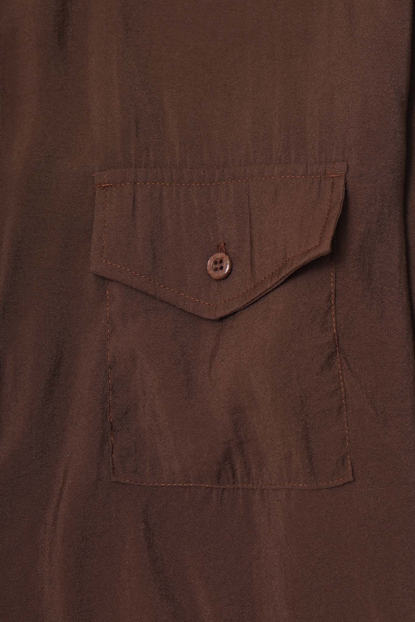 MANDARIN SHIRT IN WOOD