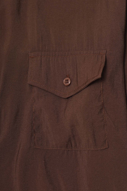 MANDARIN SHIRT IN WOOD