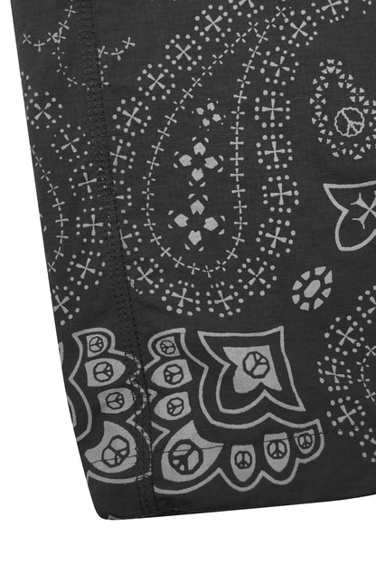 "PEACE PAISLEY" PHAT PANTS IN ANTHRACITE
