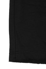 FRENCH TERRY RAW FINISH SWEATSHORTS IN ANTHRACITE