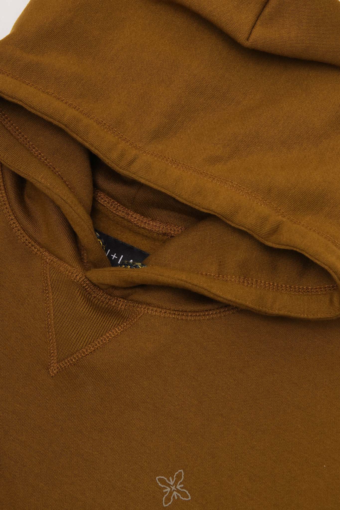 "BALANCE" HOODIE IN RUST