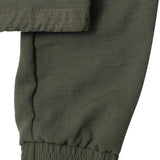 LINEN QUARTER ZIP L/S TEE V2 IN MOSS