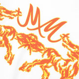 “BURNING STALLION” TEE IN WHITE