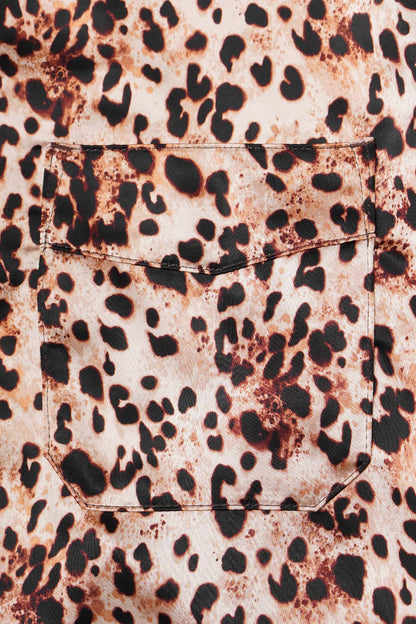 4 POCKET CUBAN SHIRT IN DESERT CHEETAH
