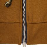 CROSS FORGED ZIP HOODIE IN RUST