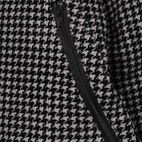 "FLOW" BOMBER JACKET IN HOUNDSTOOTH