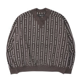 M+ PINSTRIPE SWEATSHIRT IN CHARCOAL GREY
