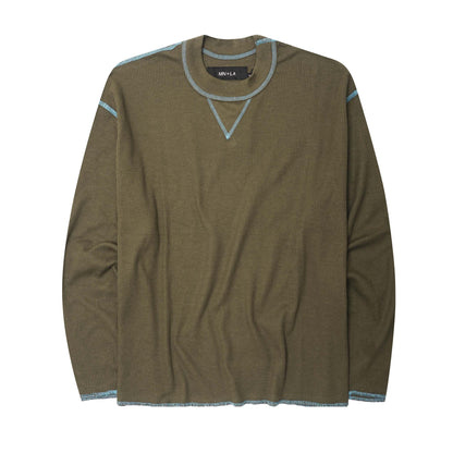 EXO™ MILITIA LONGSLEEVE TEE V3 IN OLIVE/TEAL