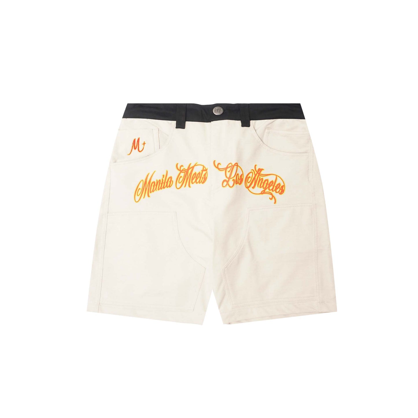 "BURNING STALLION" DOUBLE KNEE PHAT SHORT IN OAt