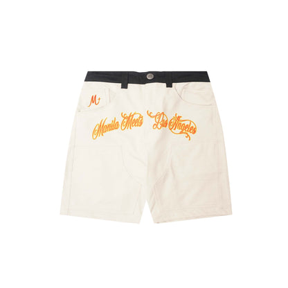 "BURNING STALLION" DOUBLE KNEE PHAT SHORT IN OAt