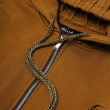 CROSS FORGED ZIP HOODIE IN RUST