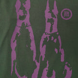 "HELL HOUNDS" TEE IN HUNTER GREEN