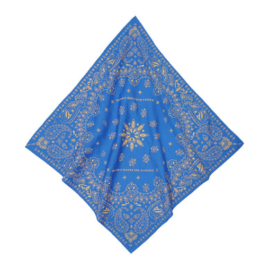 MN+LA™ BANDANA IN ELECTRIC BLUE