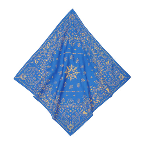 MN+LA™ BANDANA IN ELECTRIC BLUE