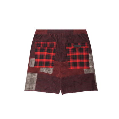 "MERLOT PLAID" LOUNGE SHORTS