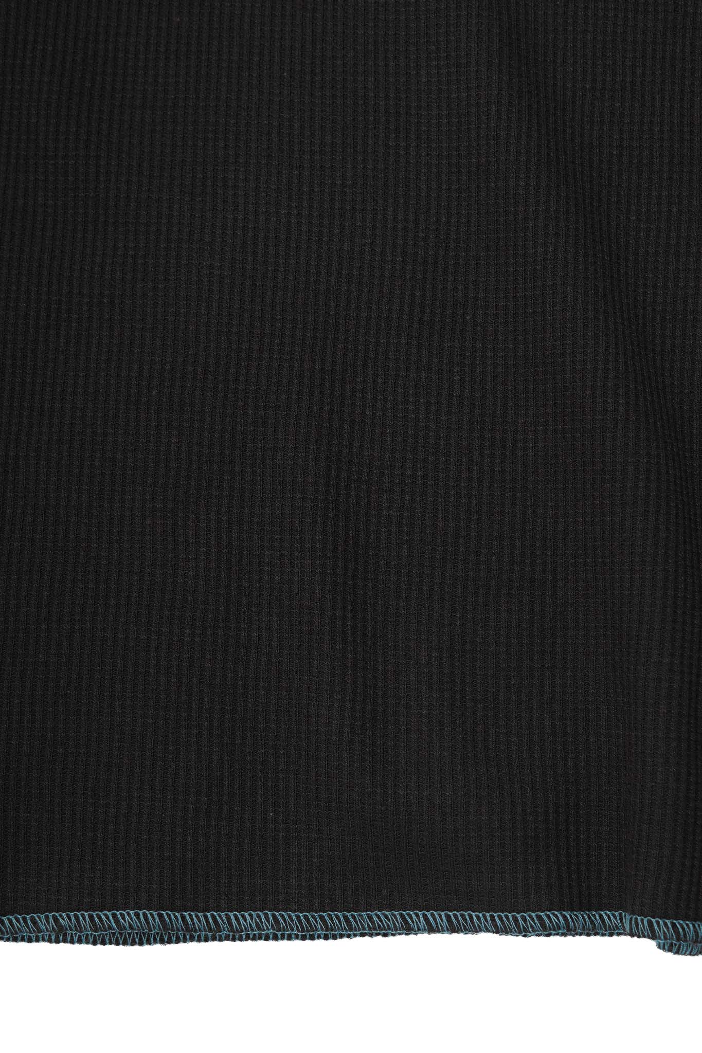 "FCF" WAFFLE TEE IN ANTHRACITE/JADE