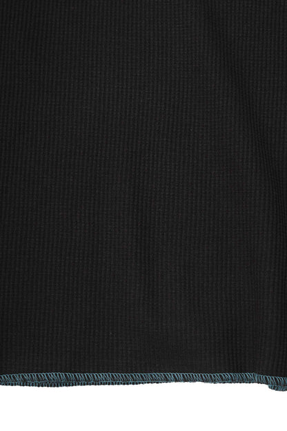 "FCF" WAFFLE TEE IN ANTHRACITE/JADE