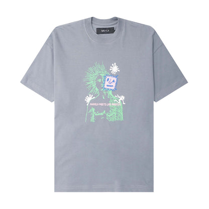 "DEAD INSIDE" TEE IN GLACIER