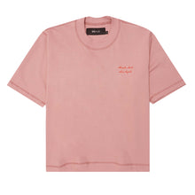 MN+LA™ SCRIPT LOGO TEE IN ROSE QUARTZ