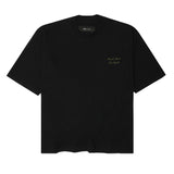 MN+LA™ SCRIPT LOGO TEE IN CAVIAR/OLIVE