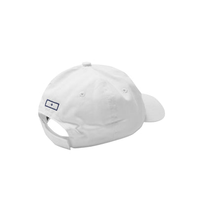 "HITTER" V3 6 PANEL HAT IN WHITE/NAVY