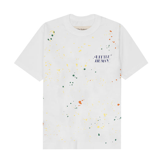 "PAINT SPLAT" LITTLE HUMAN™ TEE IN WHITE