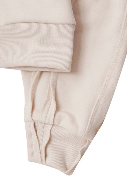 CROSS FORGED ZIP HOODIE IN OAT