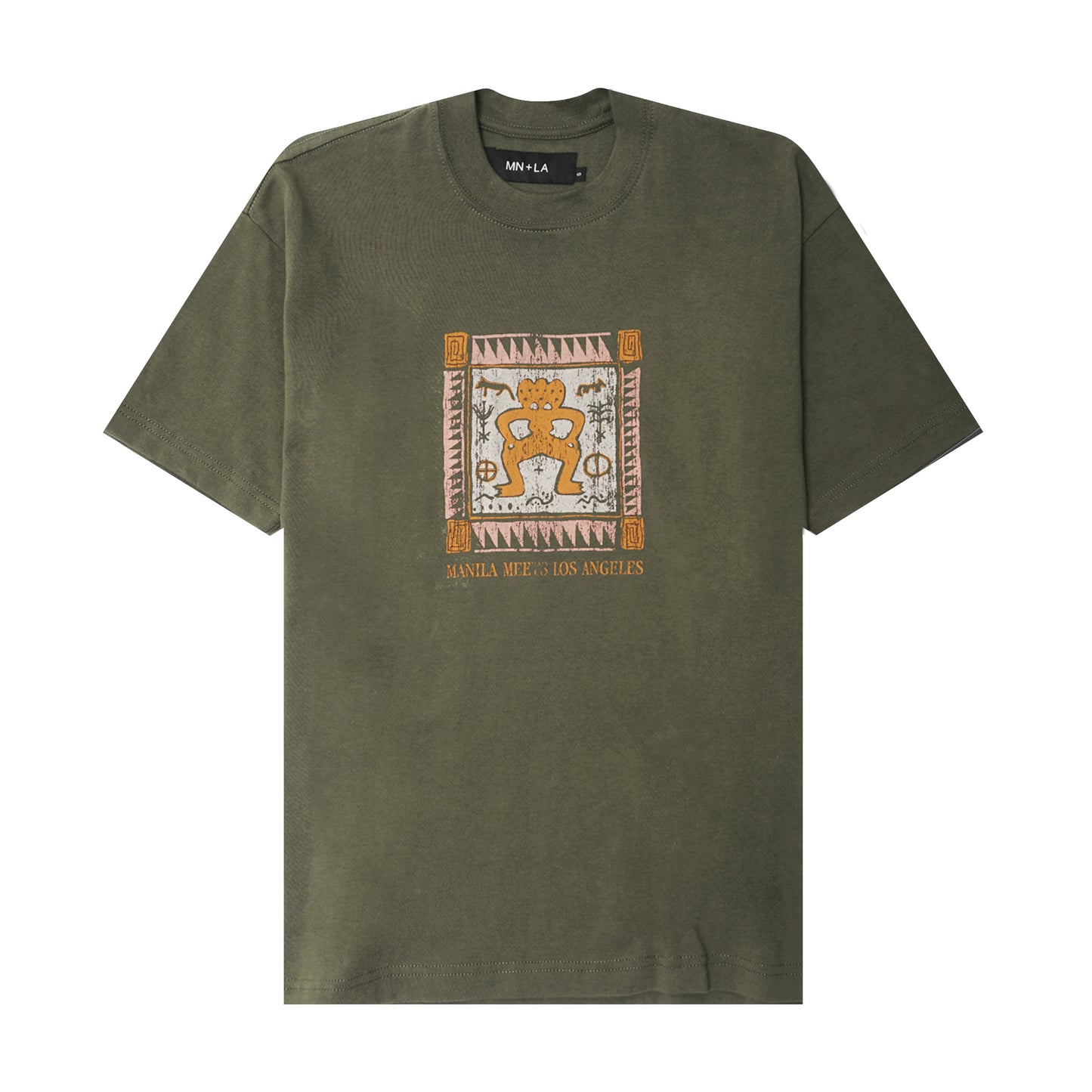 "SUPEREGO" ULTRA HEAVY TEE IN OLIVE