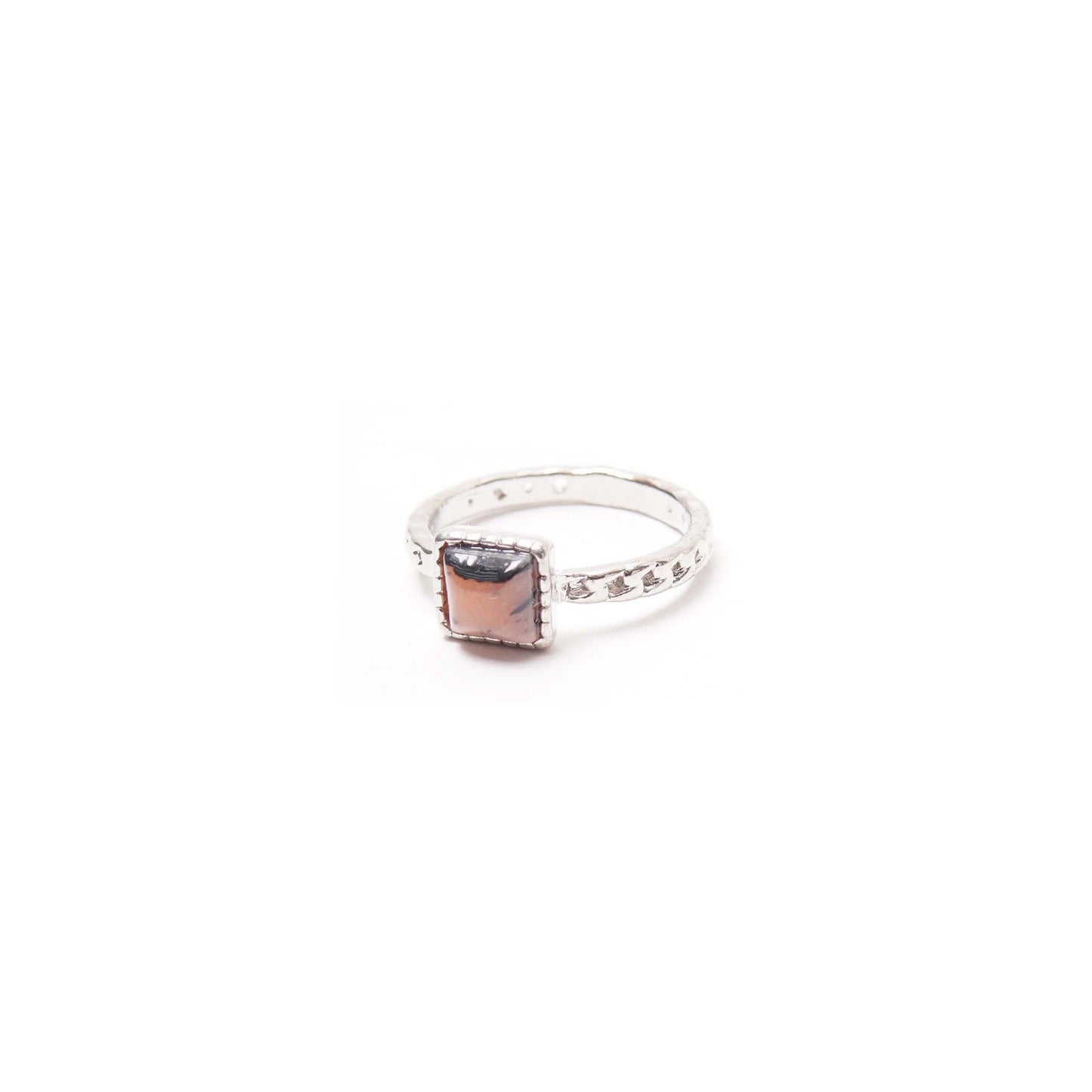 CUBE RING IN TIGER'S EYE