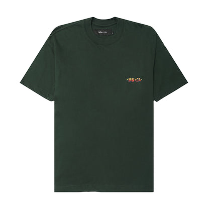"SCORCH" LOGO TEE IN HUNTER GREEN