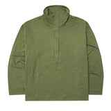 QUARTER ZIP L/S TEE IN FERN