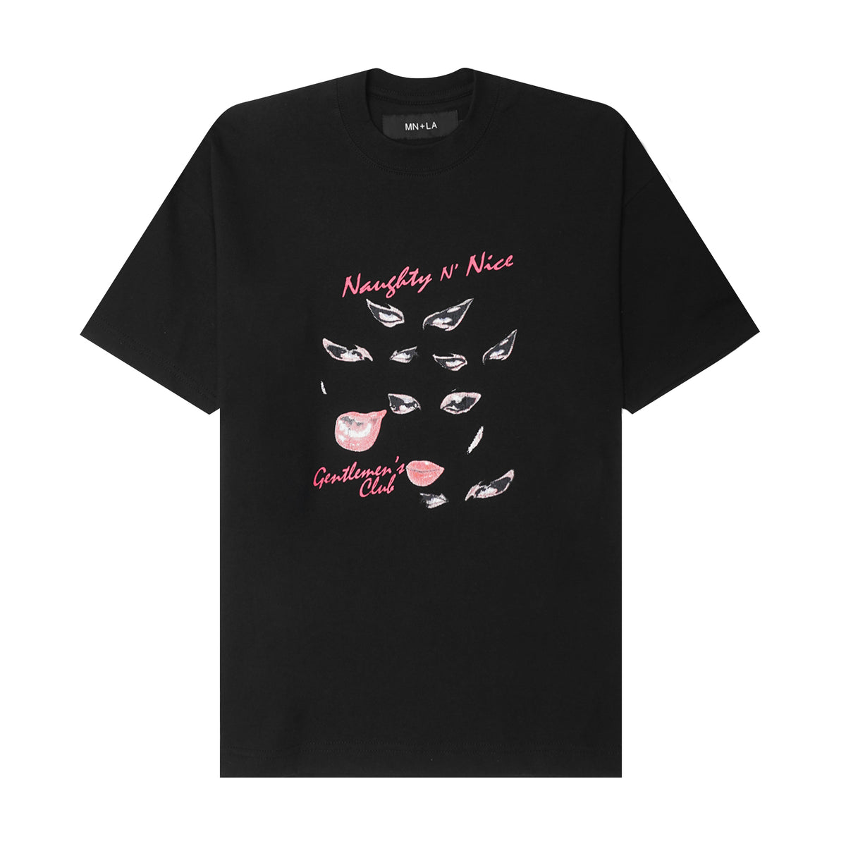 "EYES NEVER LIE" TEE IN CAVIAR