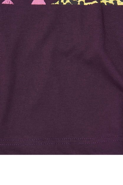 "CALL ME" TEE IN SHADOW PURPLE