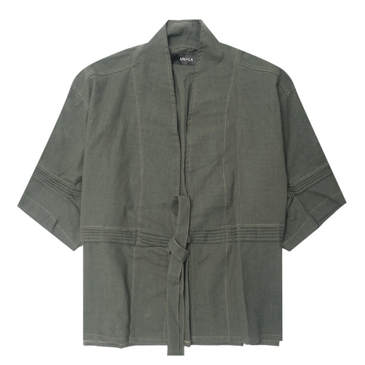 "MONARCH" S/S DRAPE IN FERN