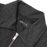 "FLOW" BOMBER JACKET IN MIDNIGHT HEATHER