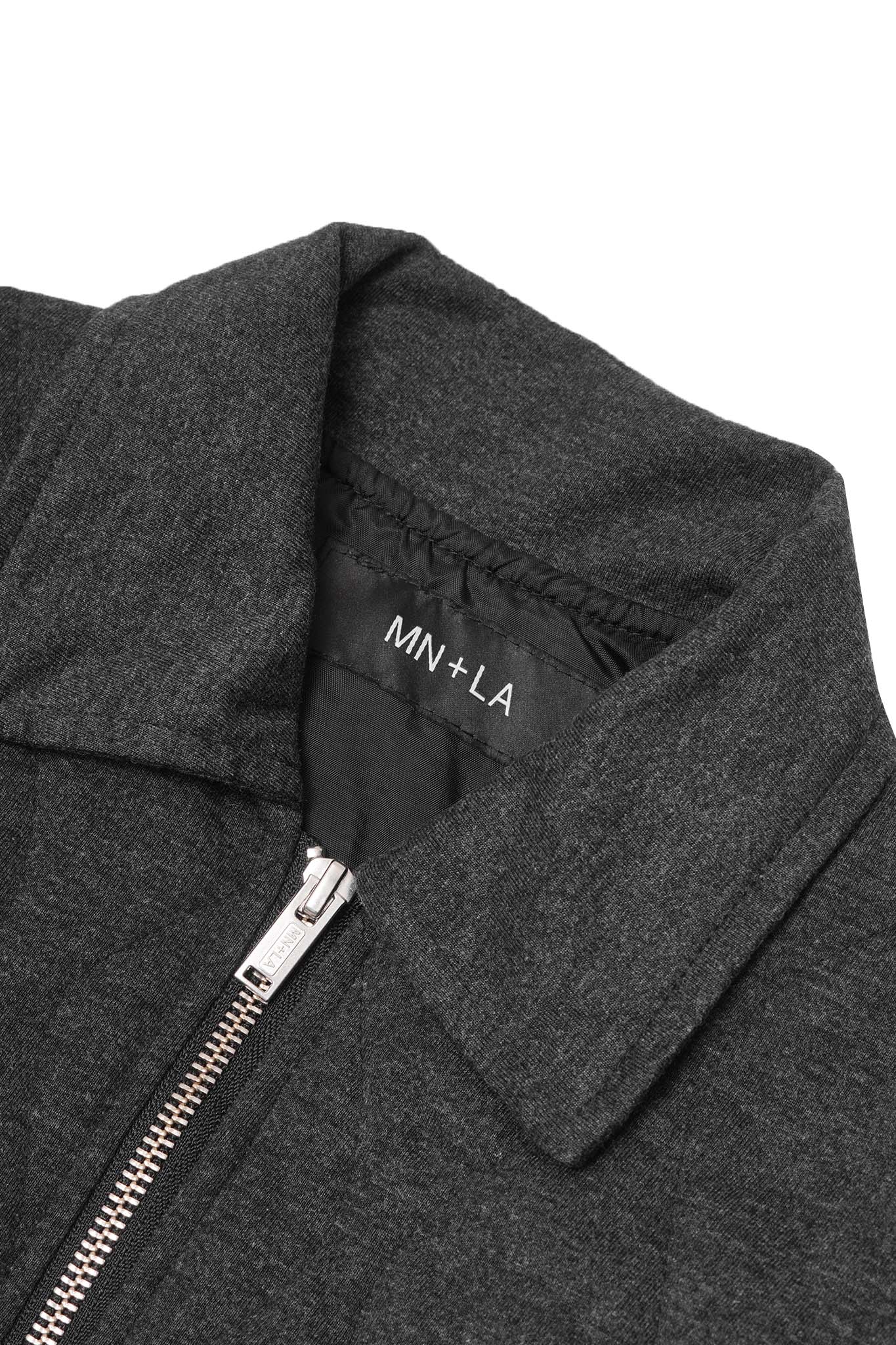 "FLOW" BOMBER JACKET IN MIDNIGHT HEATHER