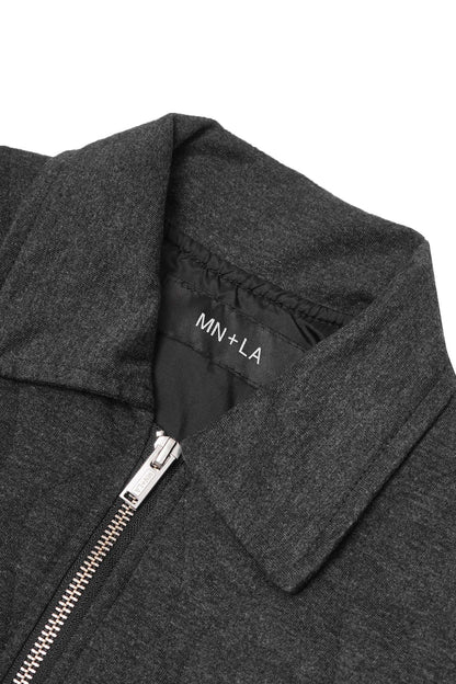 "FLOW" BOMBER JACKET IN MIDNIGHT HEATHER