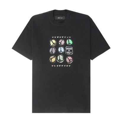 "INCREASE THE PEACE" TEE IN CAVIAR