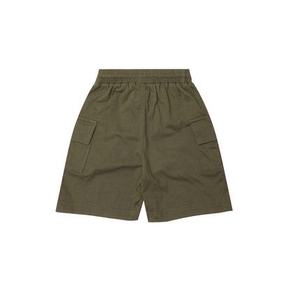 "ADVENTURE" LITTLE HUMAN™ SHORTS IN OLIVE