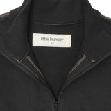 LITTLE HUMAN™ QUARTER ZIP IN ANTHRACITE/OLIVE