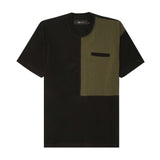 NEEDLEWORK POCKET TEE IN TAIGA