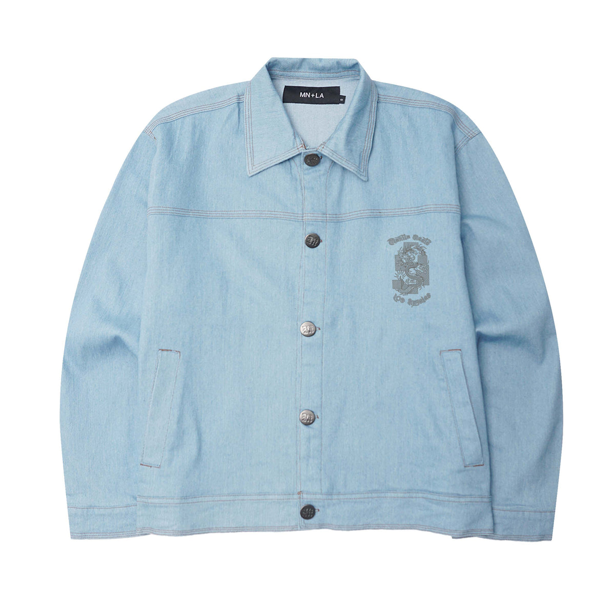YEAR OF THE DRAGON "VAPOR BLUE" TRUCKER JACKET
