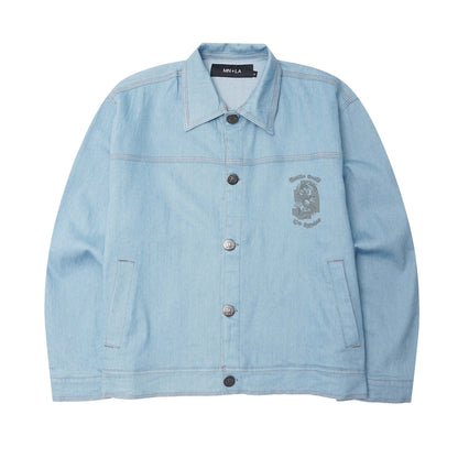 YEAR OF THE DRAGON "VAPOR BLUE" TRUCKER JACKET