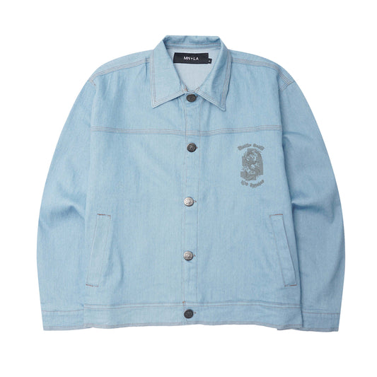 YEAR OF THE DRAGON "VAPOR BLUE" TRUCKER JACKET