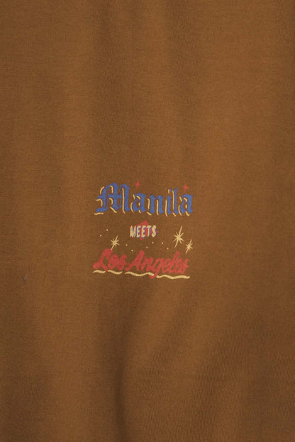 "MIDNIGHT MAGIC" TEE IN RUST