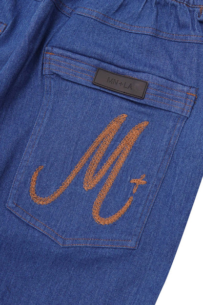 "TRUE BLUE" OVERPOCKET PHAT SHORTS