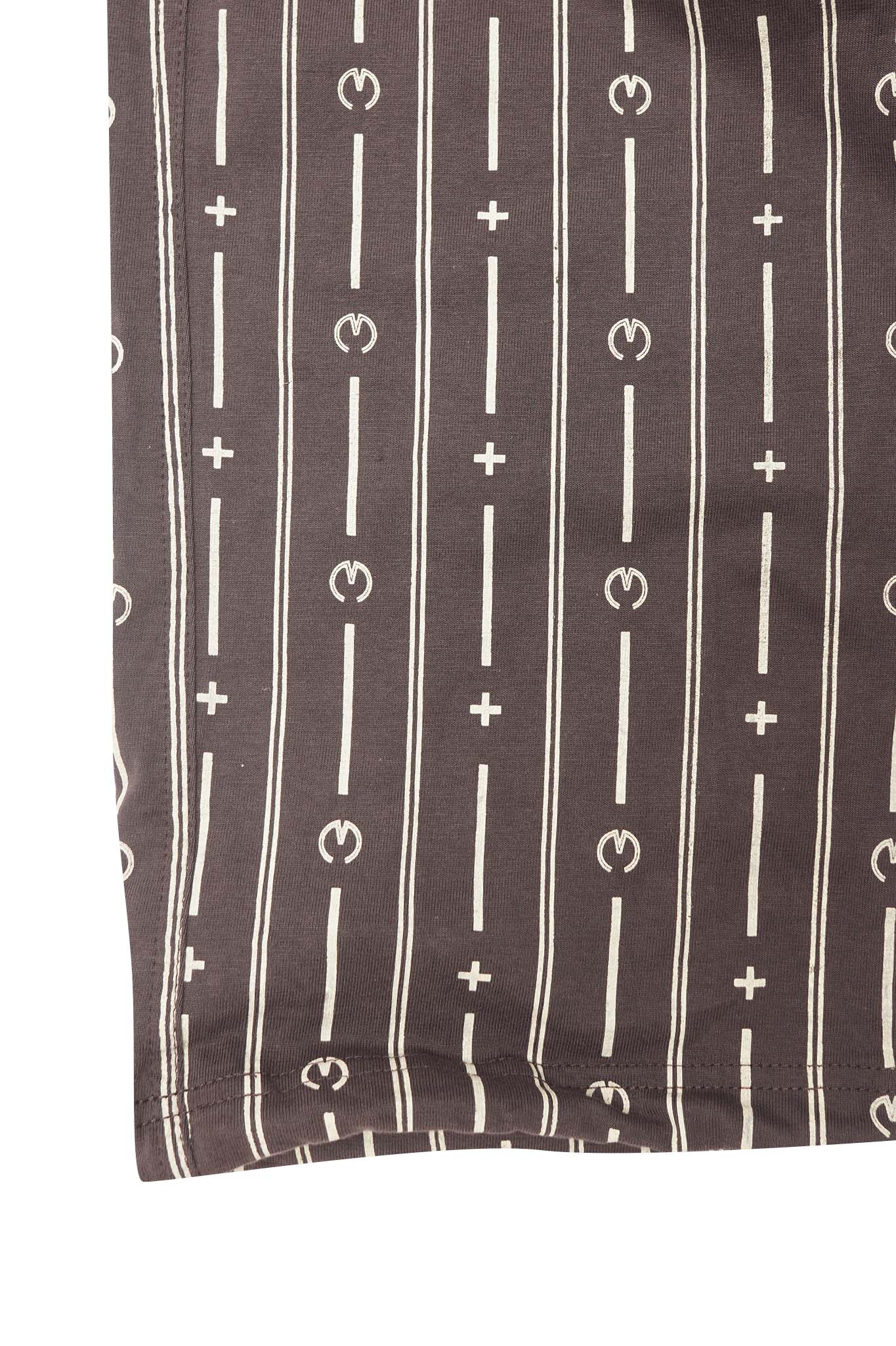 M+ PINSTRIPED OVERPOCKET PHAT PANTS IN CHARCOAL GREY