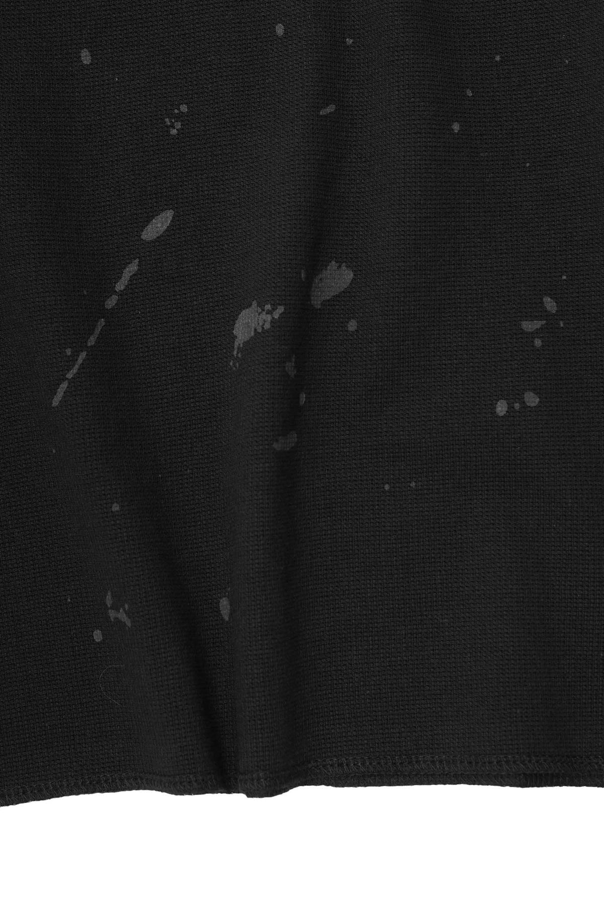 "HITTER" WAFFLE MOCK NECK V2 TEE IN ANTHRACITE