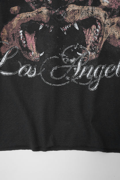 "BRAWLERS" TEE IN CAVIAR